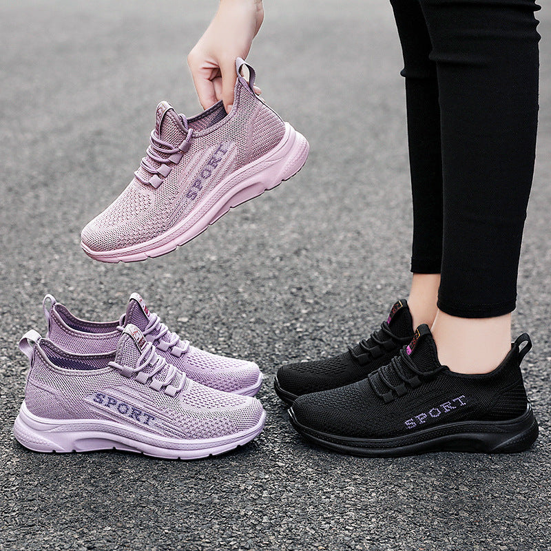 Herre Sporty Sneakers med åndbar strikkestruktur og skridsikker sål Stilla