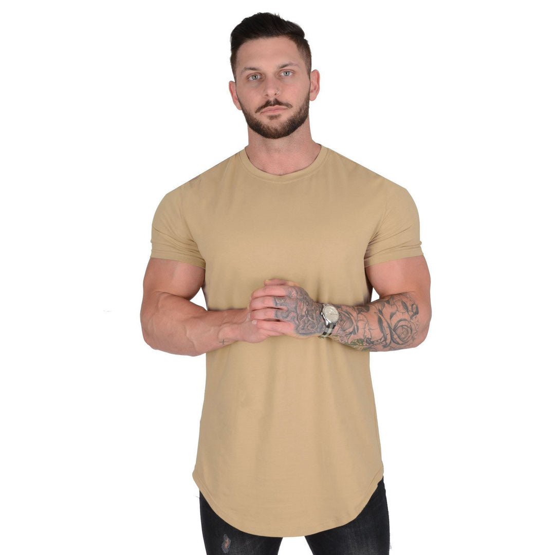 Herre moderisk T-shirt med forlænget snit Stilla