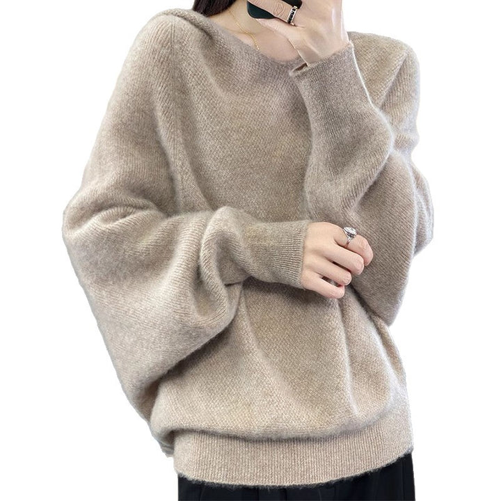 Kvinders V-hals sweater lavet af blødt materiale Stilla