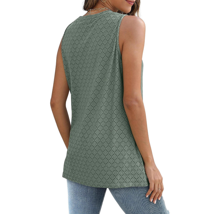 Dame Fritid Spidsstruktur Tanktop Stilla