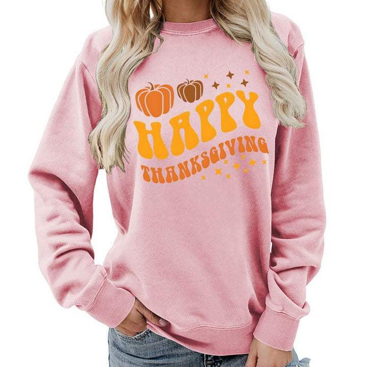 Dame sweater med festligt græskar motiv og behagelig pasform Stilla