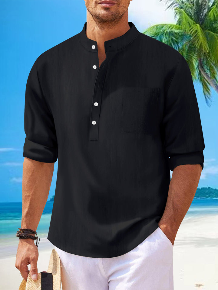 Herrer afslappet linned bluse Stilla