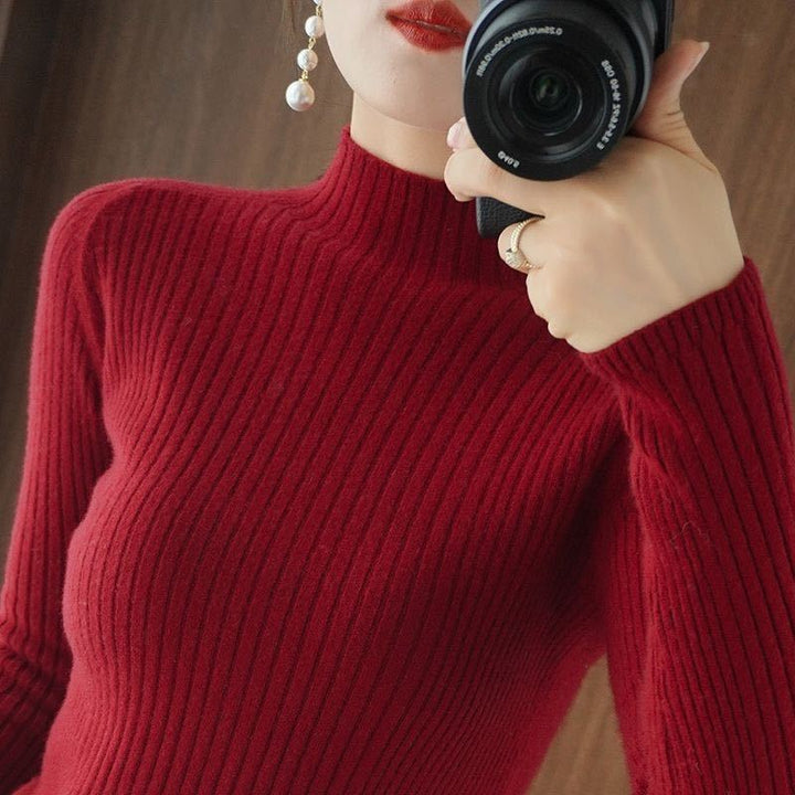 Damer Elegant og figurfremhævende turtleneck sweater Stilla