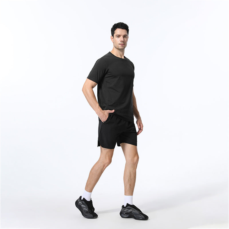 Herrer Åndbart Fitness T-Shirt med Stretch-teknologi Stilla