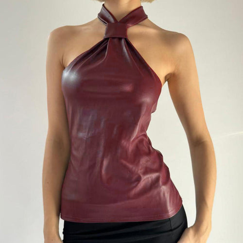 Dame Trendy top med asymmetrisk snit og høj krave Skovae