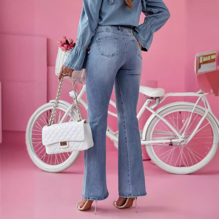 Dame Flared Jeans med elegant snit og høj talje Stilla