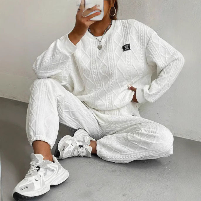 Dame Striklook Fritidsdragt Stilla