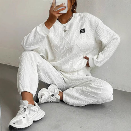 Dame Striklook Fritidsdragt Stilla