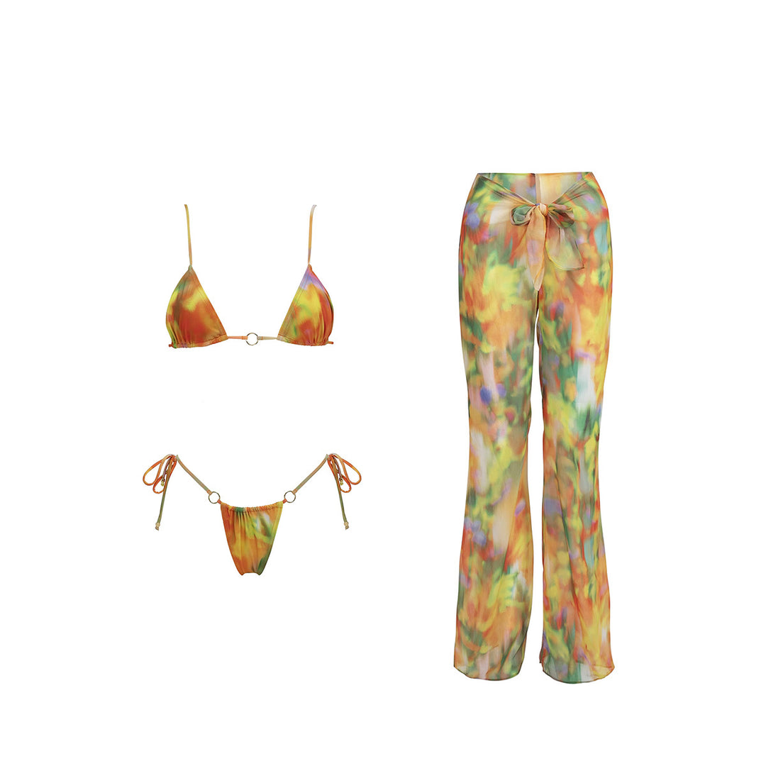 Dame Bikini og Pareo Sæt Stilla