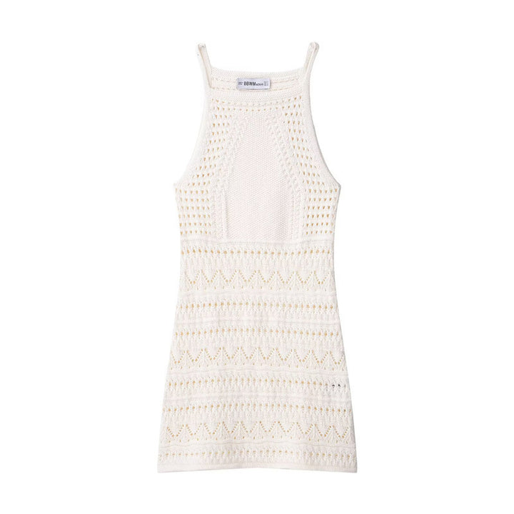 Femme Strukturstrik Slip-kjole Stilla
