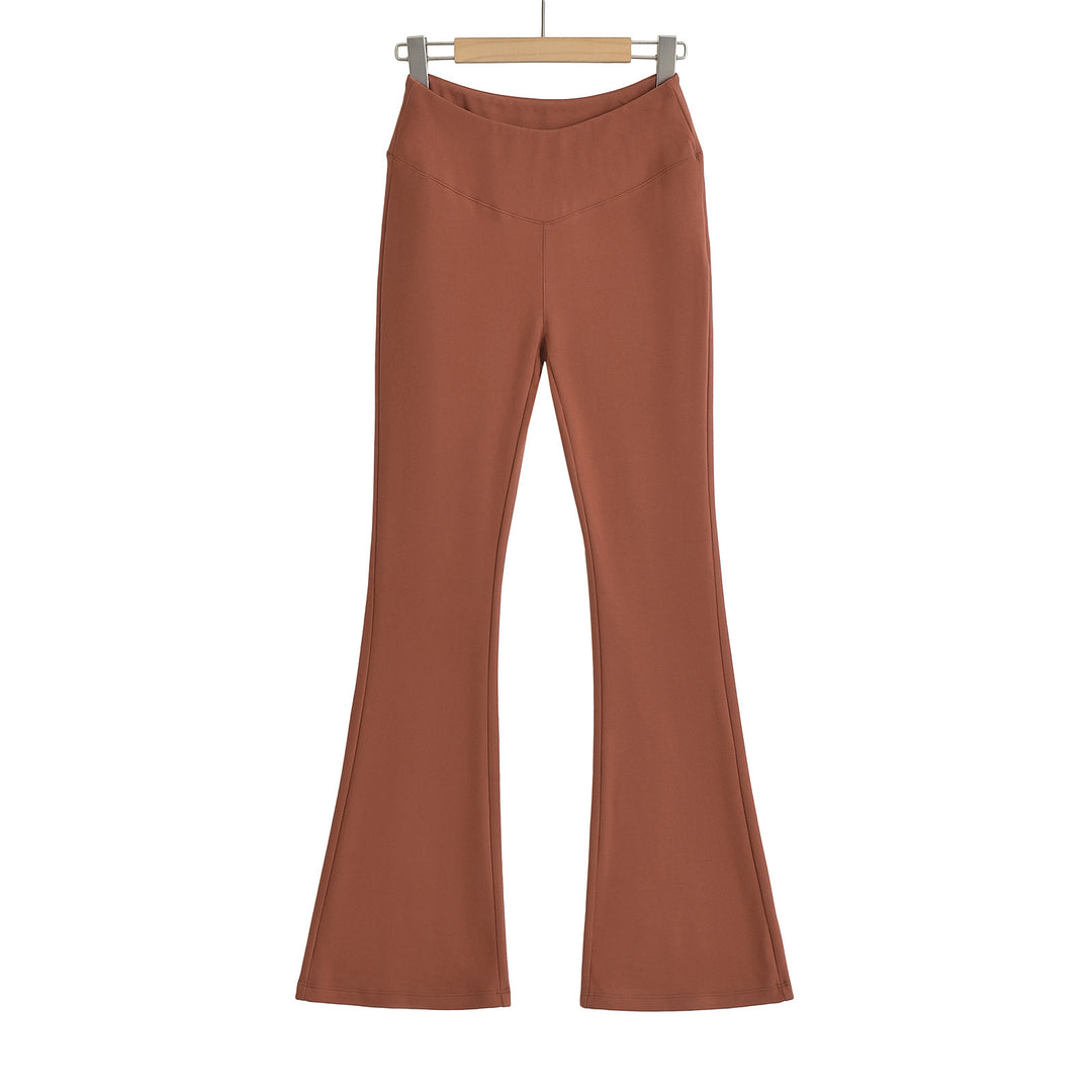 Dame Flared leggings med høj talje og elastisk materialeblanding Stilla