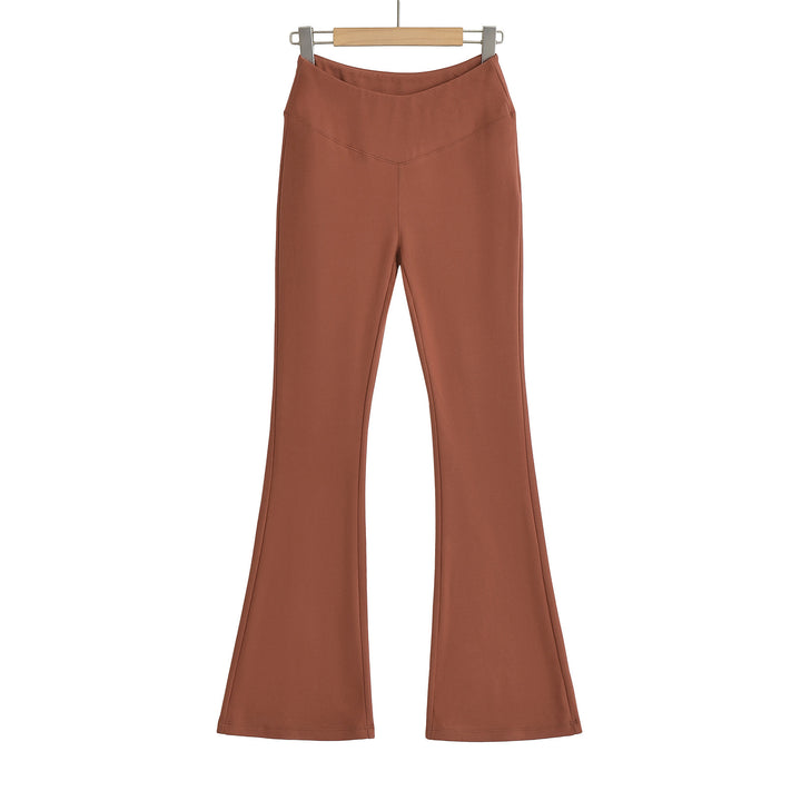 Dame Flared leggings med høj talje og elastisk materialeblanding Stilla