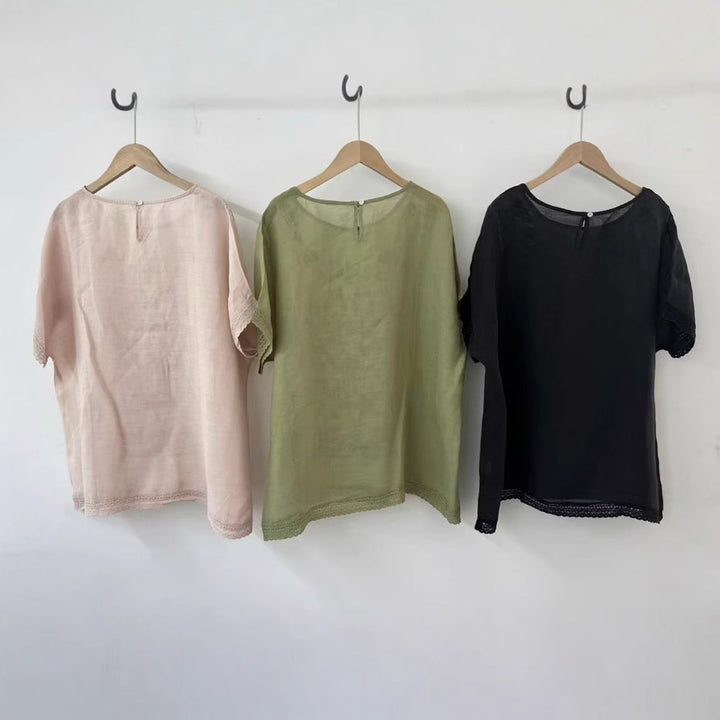 Femme Broderet Bohemian Tunika-Top Stilla