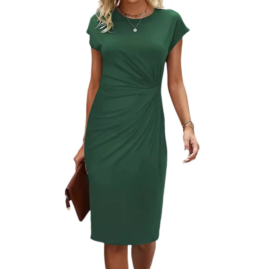Dame elegant wrap kjole med figursyet design og fint jersey materiale Skovae