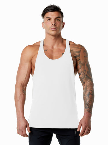 Herrer fantastisk fitness-træning tanktop med racerback-design og svedtransporterende materiale Stilla