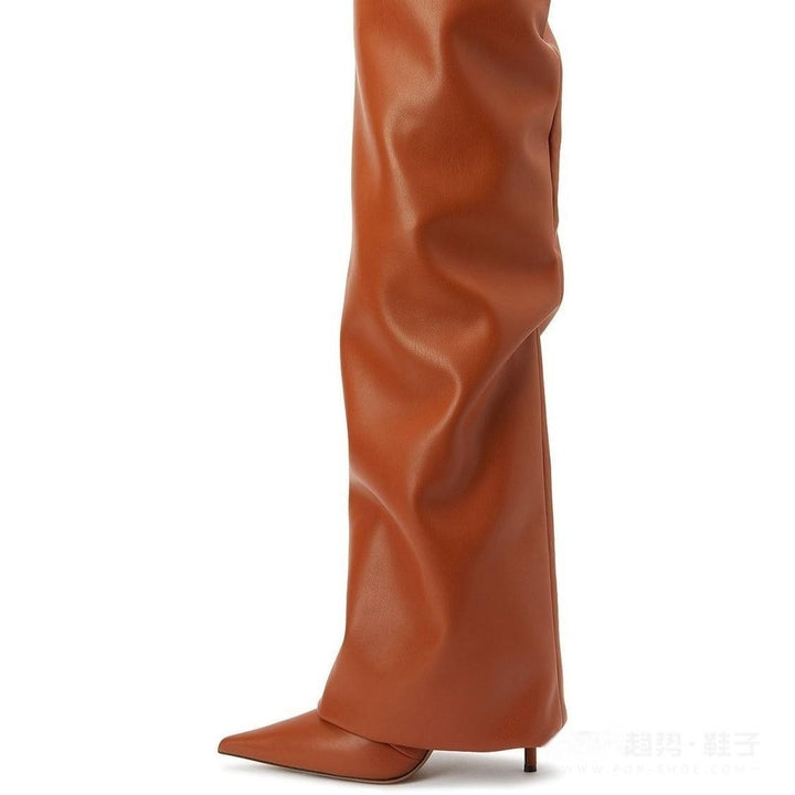 Femme Over-the-Knee Skulpturale Stiletto Støvler Stilla
