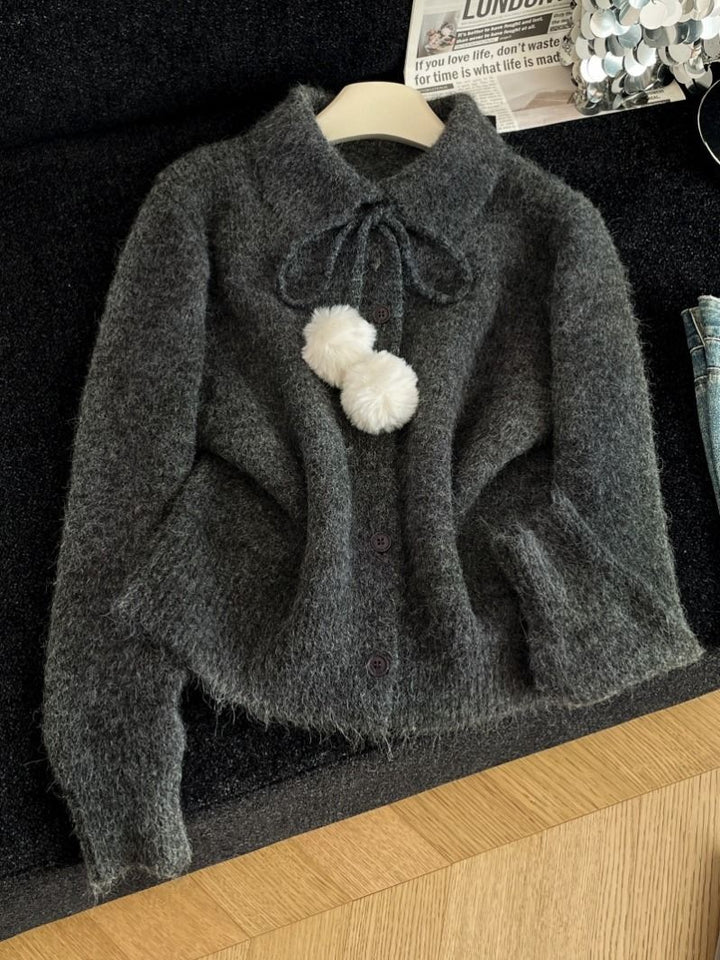 Dame legesyge cardigan med stor krave Stilla