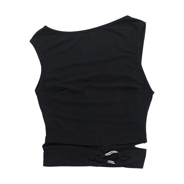 Stilfuldt dame-cropped-top med justerbart bindebånd Stilla