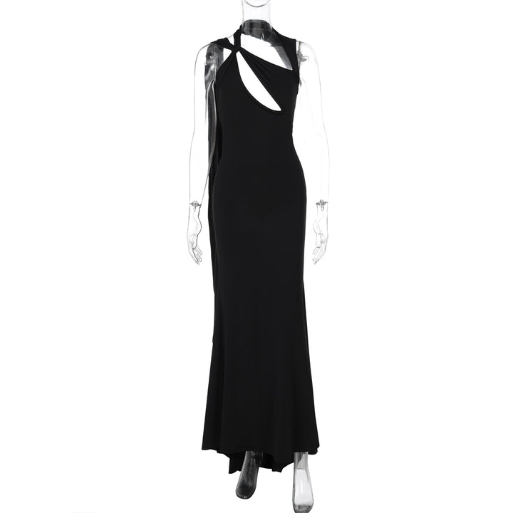 Dame maxikjole med asymmetrisk snit og elegante cut-outs Stilla