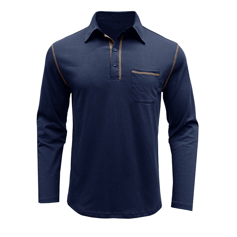 Herrer polo skjorte med praktisk brystlomme og sportsligt design Stilla