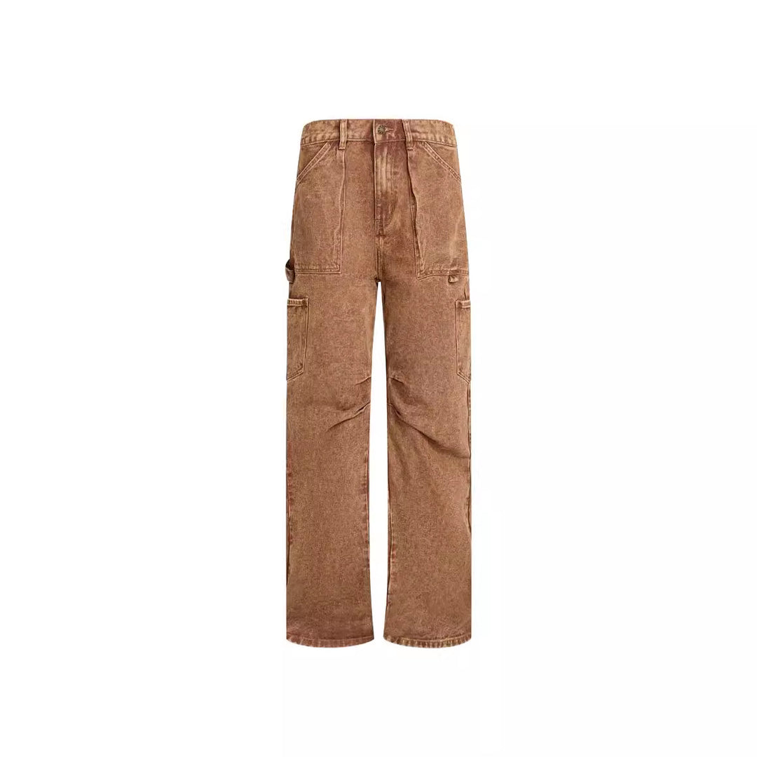 Dame Cargo-jeans i casual snit med praktiske lommer Skovae