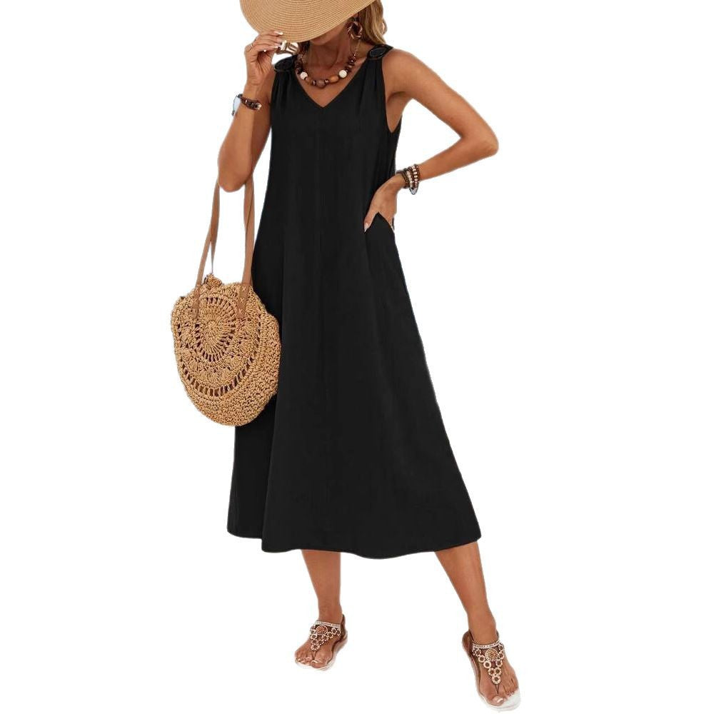 Dame Sommer Maxi Kjole Stilla