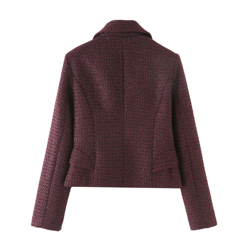 Dame Tailored Dobbeltknap Blazer og Blyantskirt Sæt Stilla