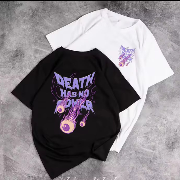Dame Grafik T-Shirt med unikt, kunstnerisk tryk og afslappet snit Stilla