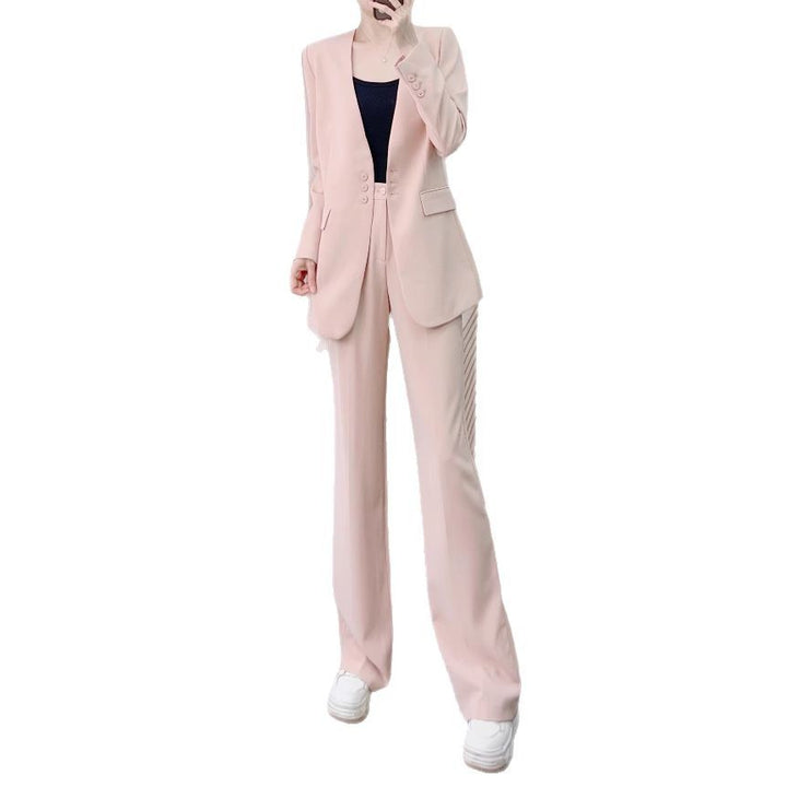 Dame elegant blazer med moderne knapdetaljer og struktureret tekstur Stilla