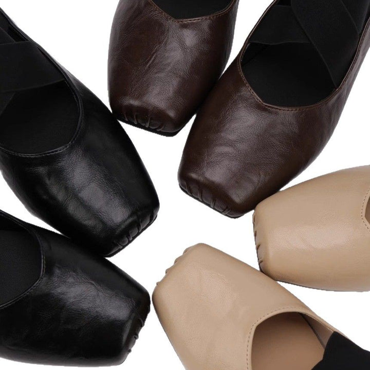 Dame Elegante Ballerinas med innovative tværremme Stilla