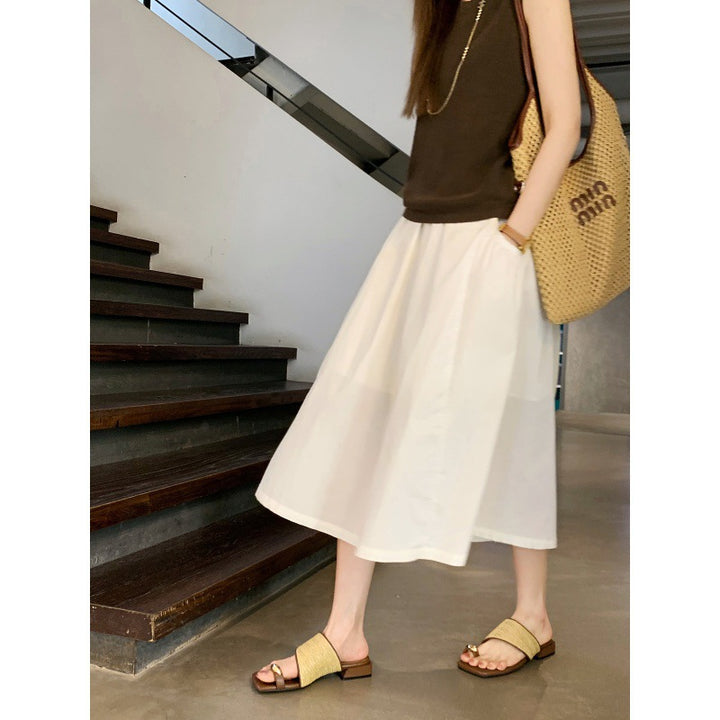 Femme Open-Toe Slide Sandaler med dekorativt rem-detalje Stilla