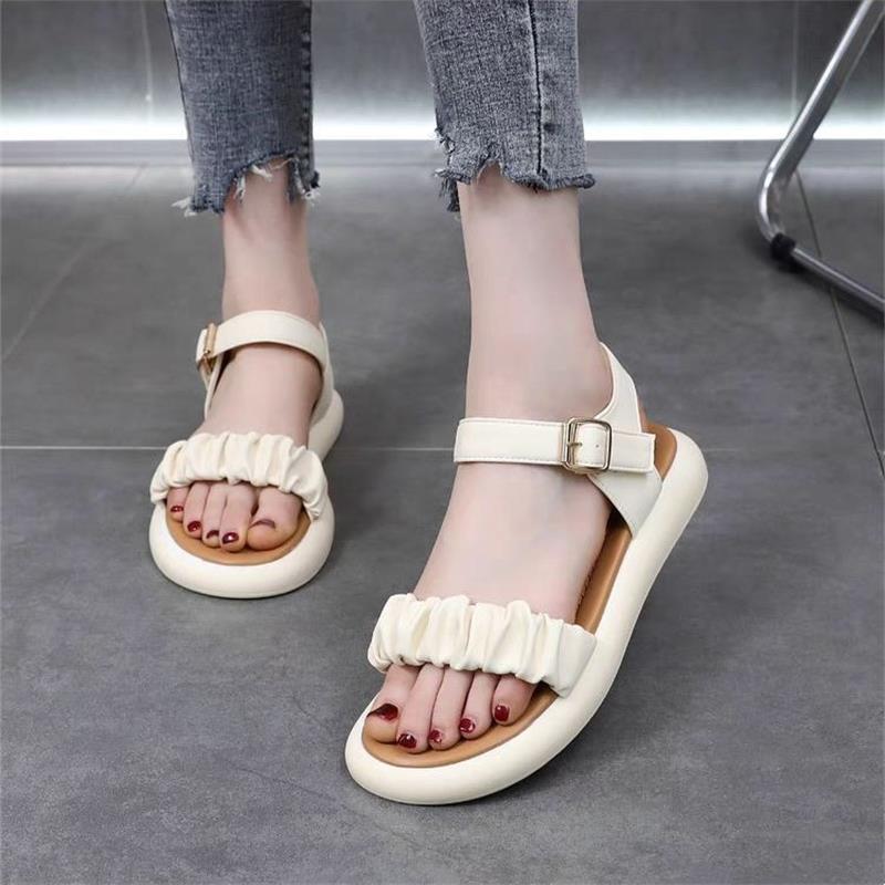 Dame Casual Sandaler med modevolde ruffle design og komfortabel fodseng Stilla