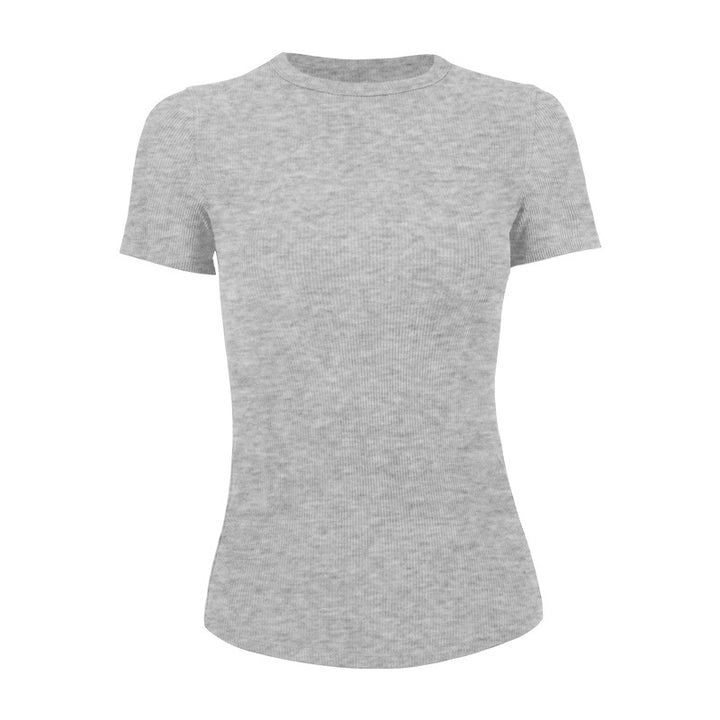 Dame kortærmet T-shirt med struktureret design Stilla
