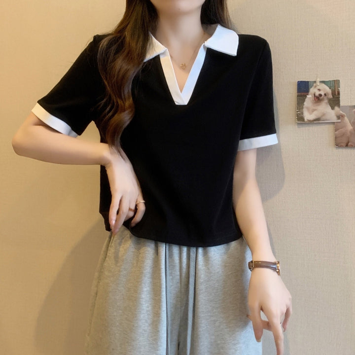 Femme Polo-stil kortærmet top Stilla