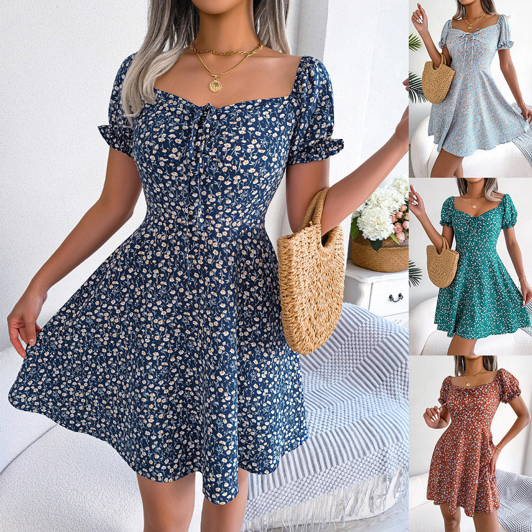 Dame Sommerkjole med blomsterdesign Stilla