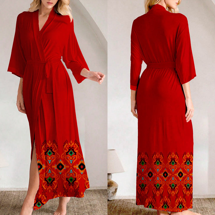 Dame Kimono-jakke med blomsterprint og flydende snit Stilla