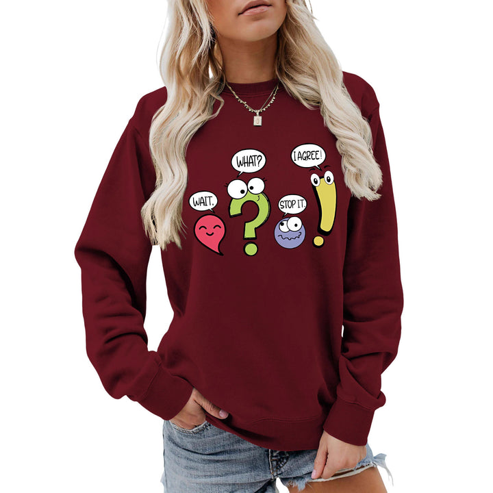 Kvinders afslappede sweater med humoristisk print Stilla