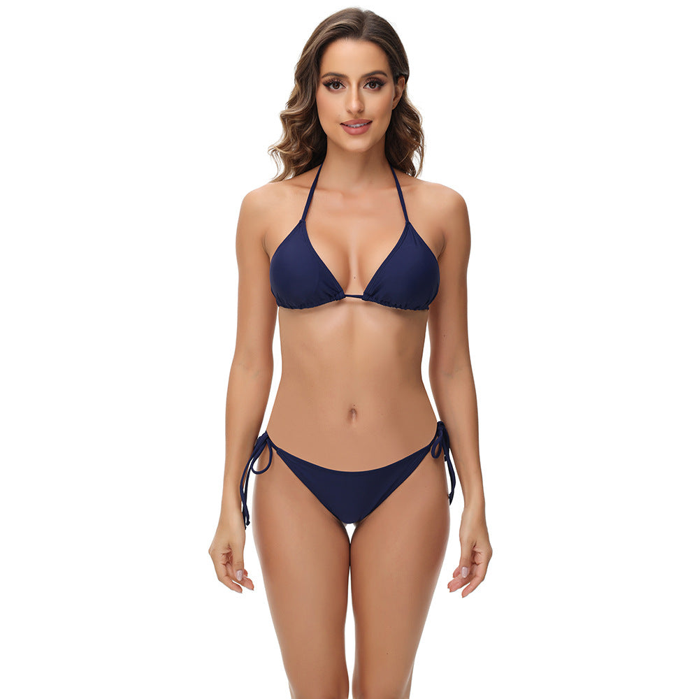 Dame Triangle Tie-Back Bikini Sæt Stilla