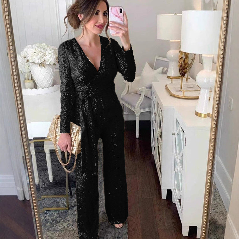 Dame Funklende Jumpsuit Stilla