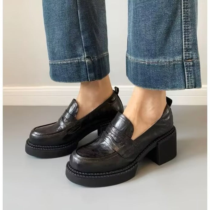 Damer Åbne Sko med tyk Platform og elegante Detaljer Stilla