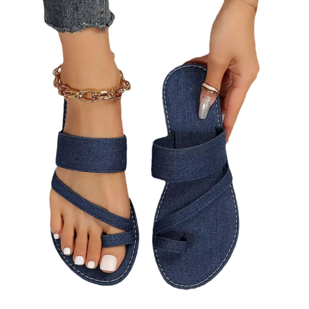 Dame Komfortable Crossband-Sandaler med polstret sål og skridsikker bund Stilla