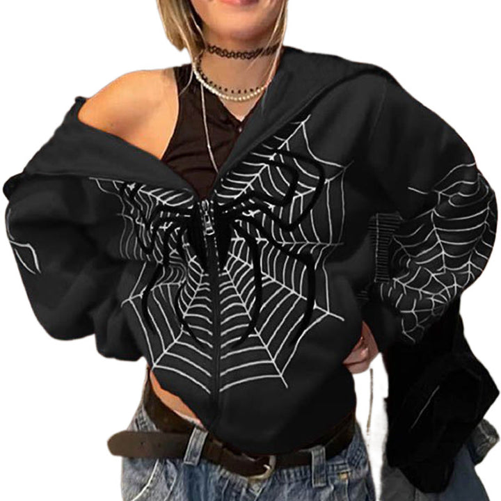 Femme Grafik Zip-Up Hoodie Stilla