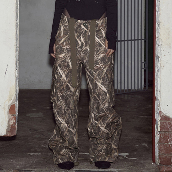 Dame Cargo-bukser med alsidigt camouflage-design og praktiske lommer Skovae