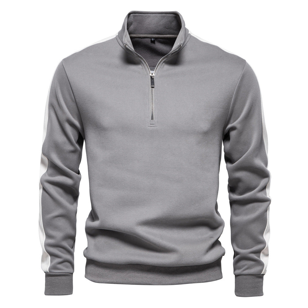 Herre fleecepullover med moderne halvlynlås og innovativt design Stilla