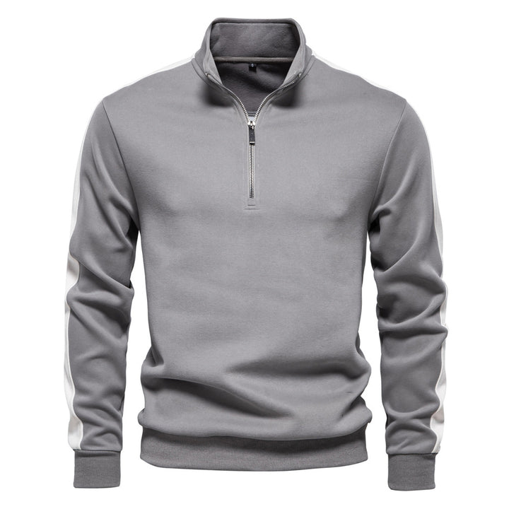 Herre fleecepullover med moderne halvlynlås og innovativt design Stilla