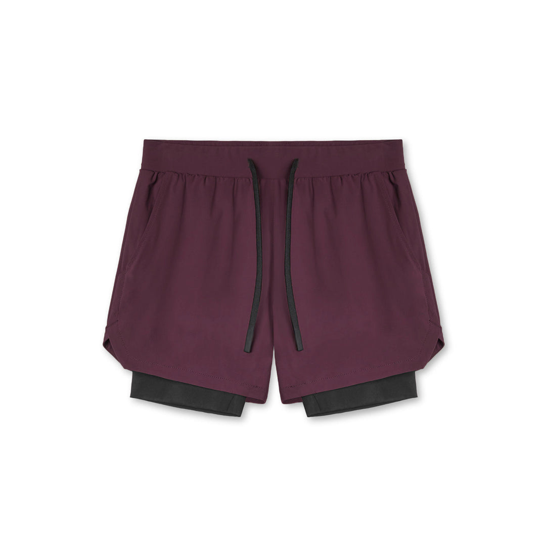 Dame Sporty løbeshort med integreret inderslip og elastisk talje Stilla