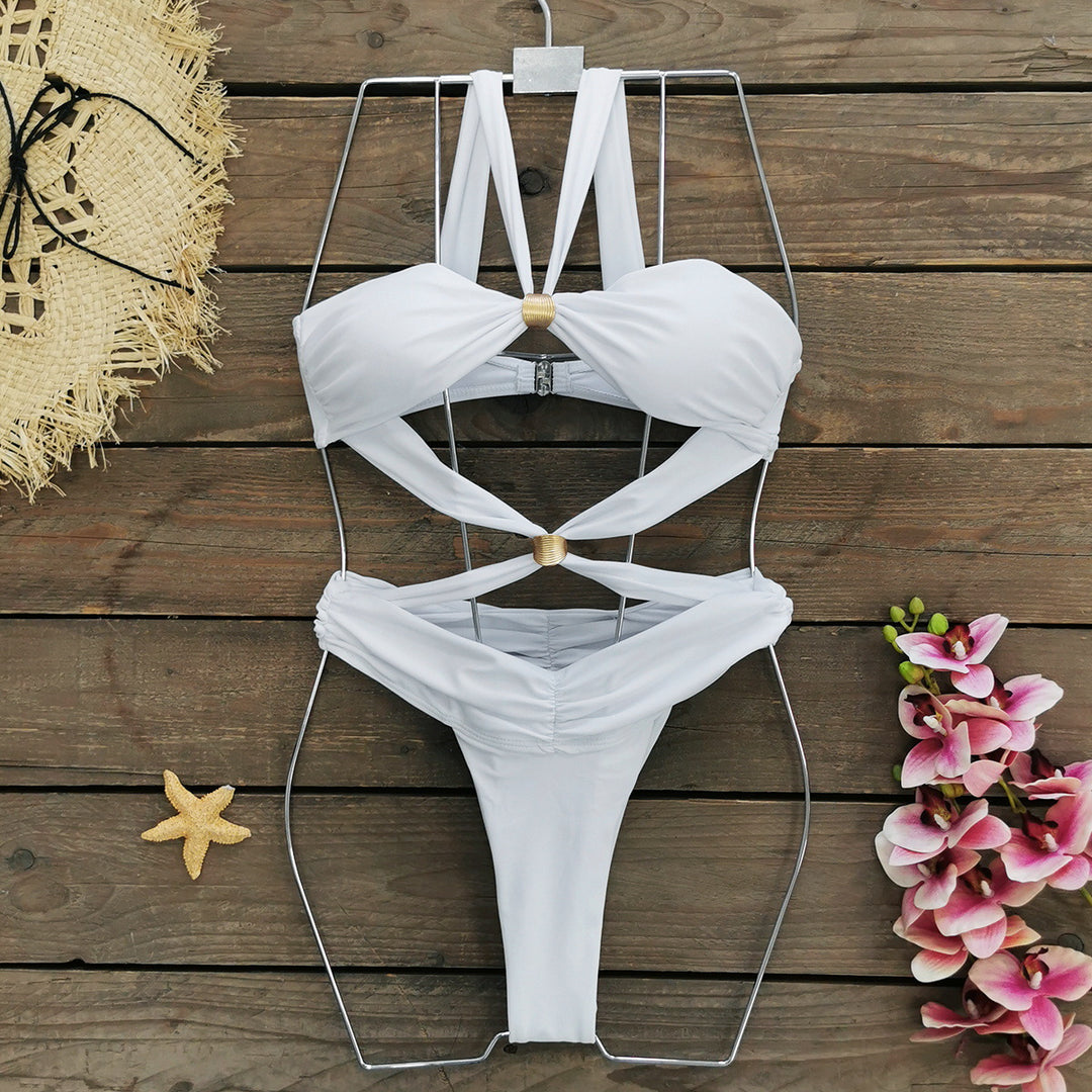 Dame bikini sæt med innovativt multifunktionsstropdesign og raffineret snit Stilla