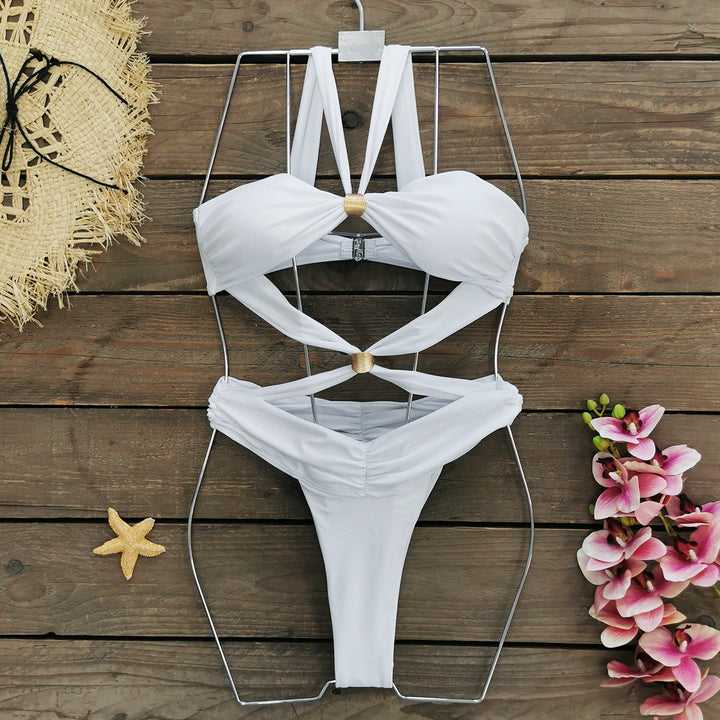 Dame bikini sæt med innovativt multifunktionsstropdesign og raffineret snit Stilla