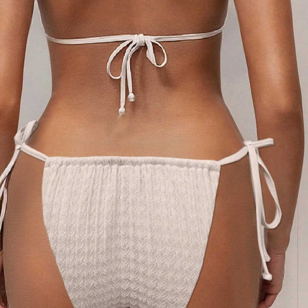 Dame Triangel-Bikini med accentueret bindebånd Skovae