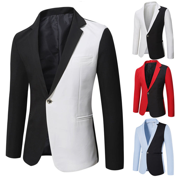 Herrer Dual-Tone Mål Blazer Stilla